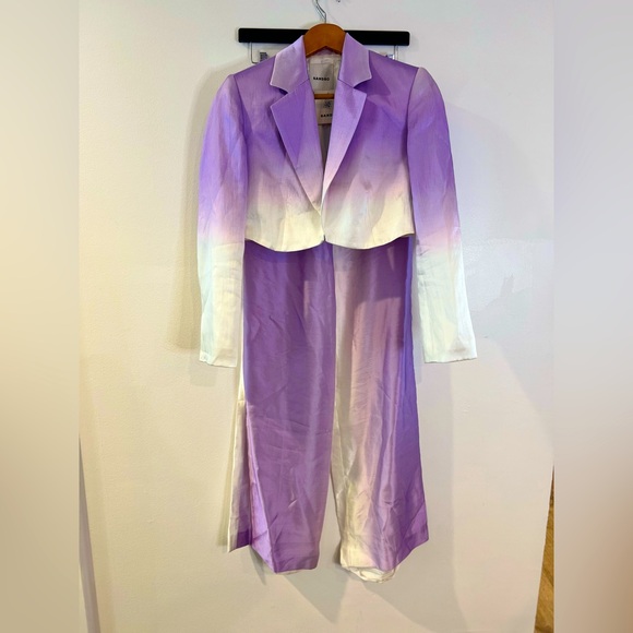 Iska Cropped Blazer & Iskame Wide Leg Pants ( SIZE 34 US2 SET) - Picture 2 of 14